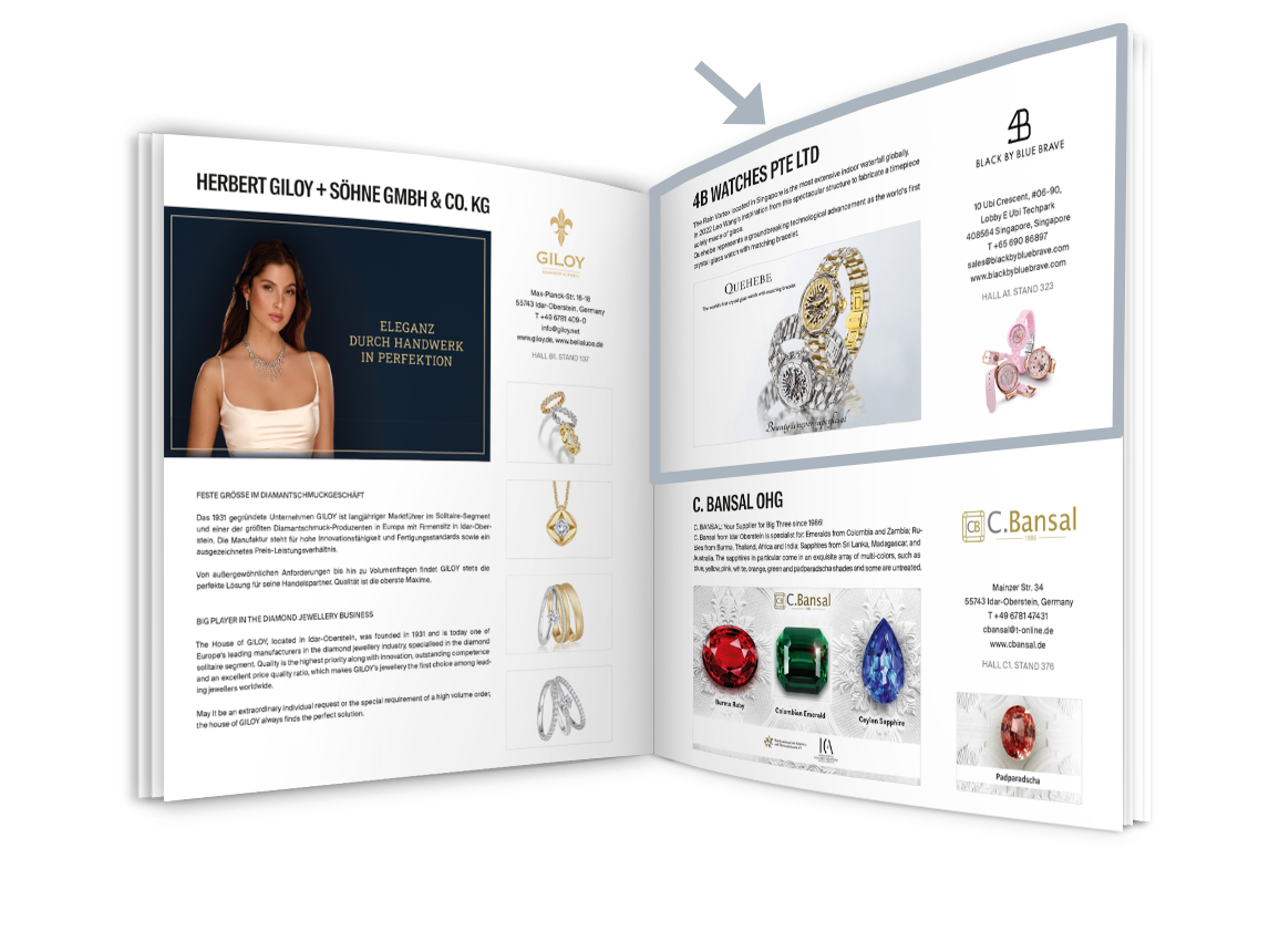 Half page product presentation